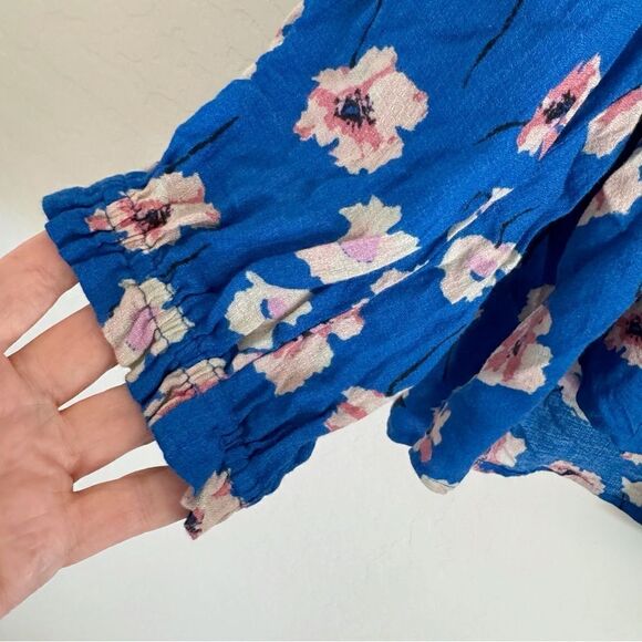 Lucky Brand Umi Floral Peasant Top Plus Size 3X - Picture 10 of 13